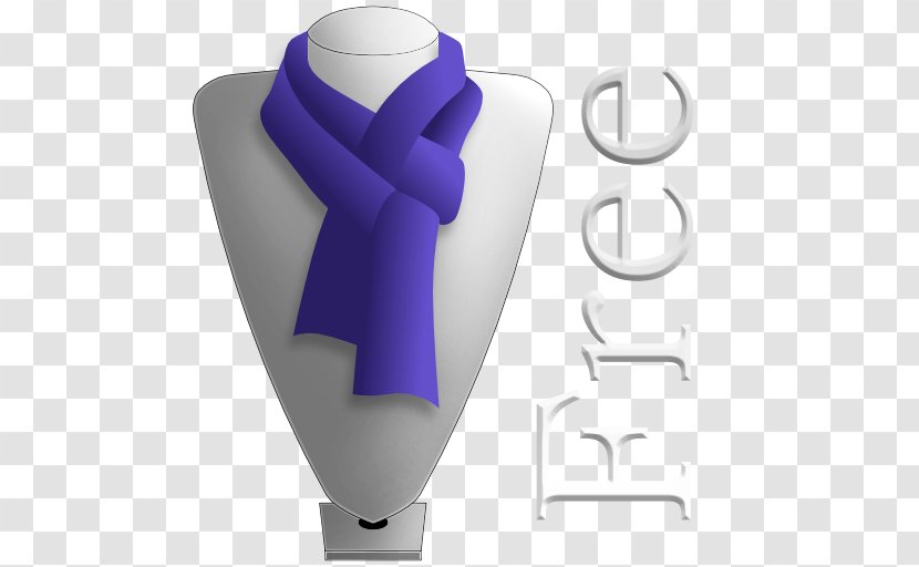 Headscarf The 85 Ways To Tie A Necktie Shawl - Electric Blue - Kerchief Transparent PNG