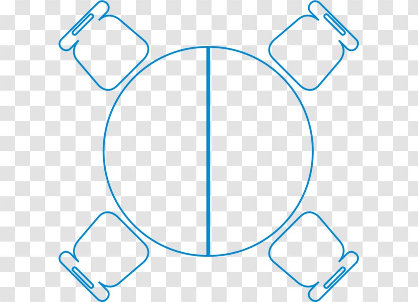 Circle Point Angle - Blue - Semi-circular Transparent PNG