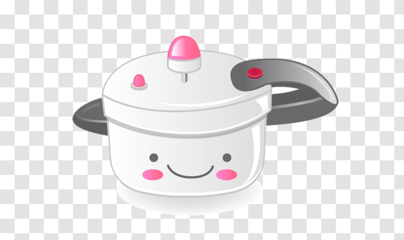 Cartoon Pressure Cooking Drawing - Animation - Hand-painted Smiley Creative Pot Transparent PNG