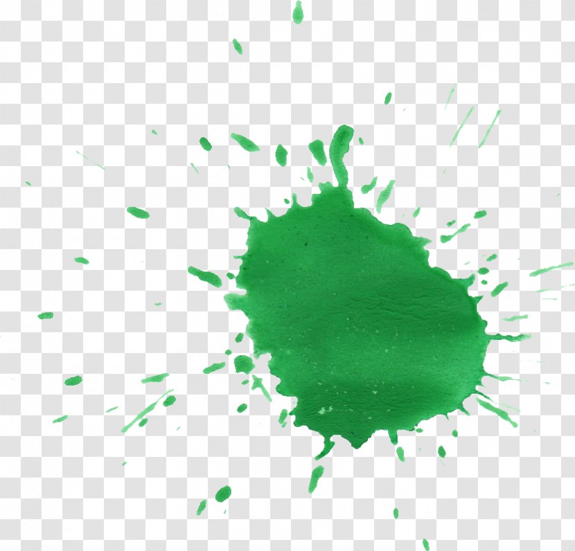 Green Watercolor Painting Splash - Color - Paint Transparent PNG