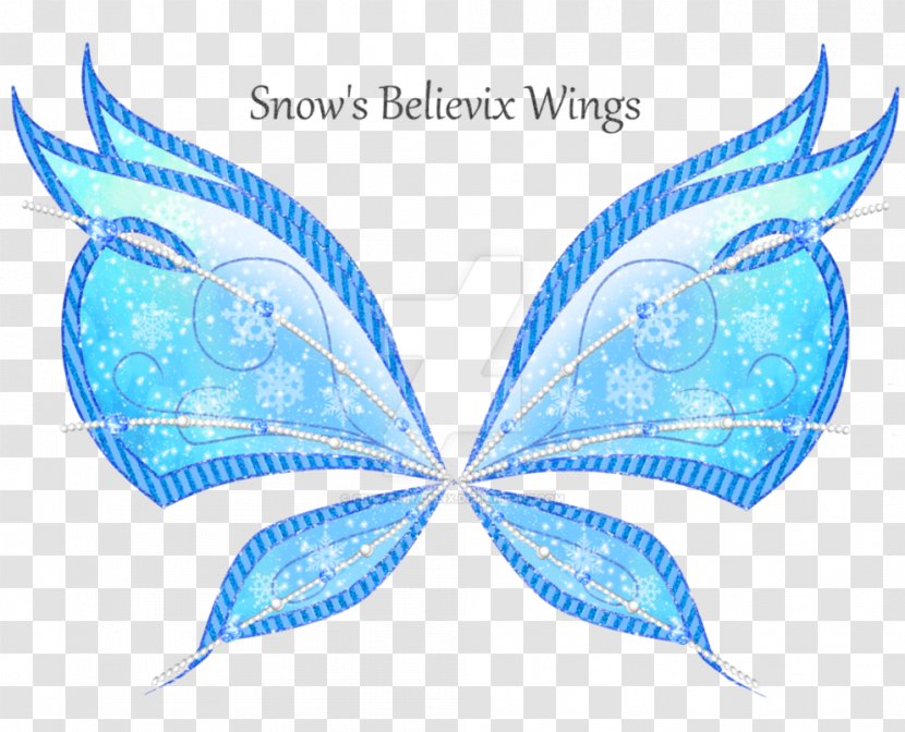 Musa Bloom Believix Winx The Fairy With Turquoise Hair - Wings Logo Transparent PNG