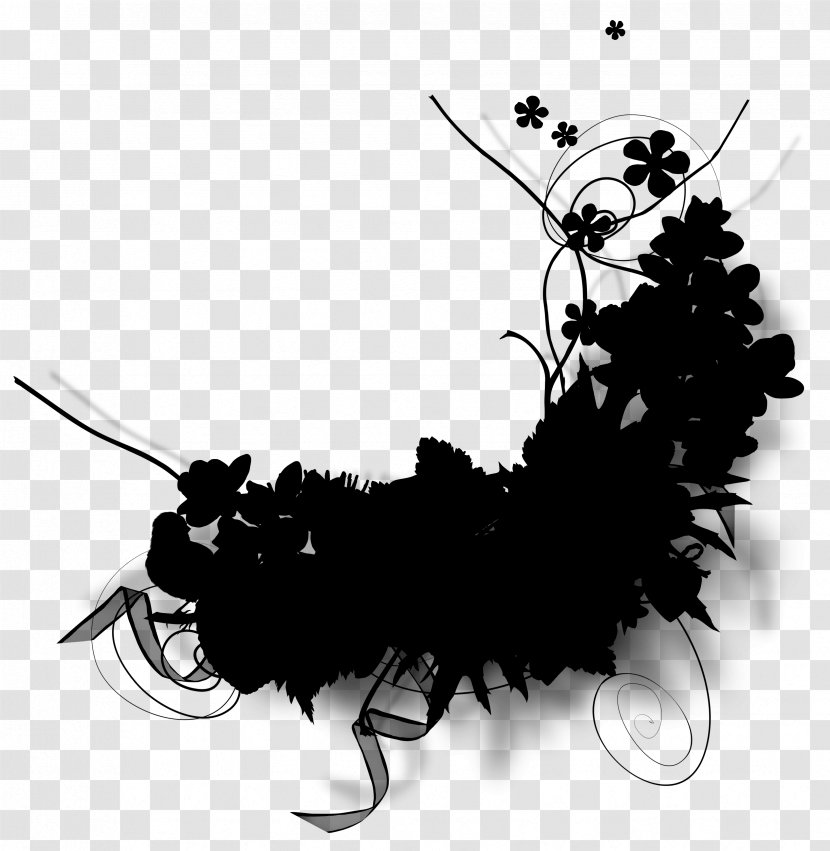Insect Clip Art Silhouette M. Butterfly Flower - Plant - M Transparent PNG