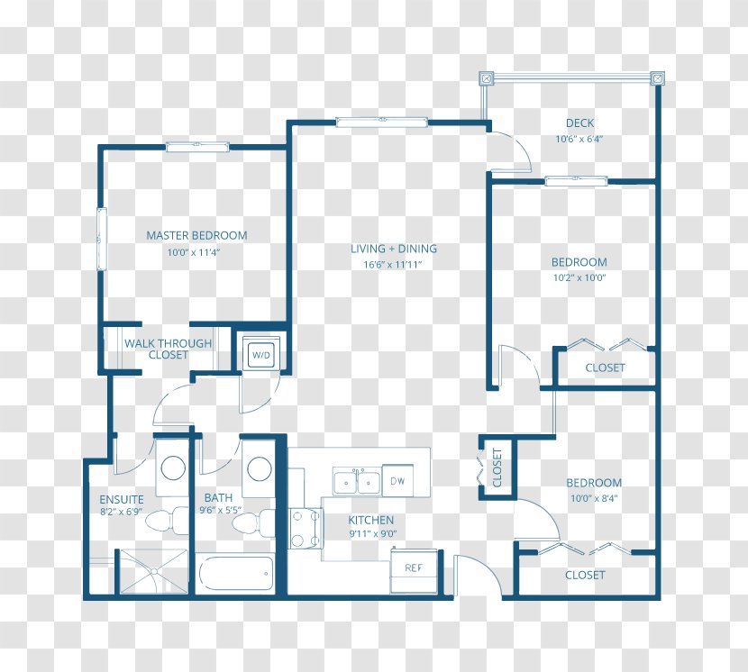 McCall Landing Condos Kamers En Suite Glowplug Pronkkamer - 2D Floor Plan Transparent PNG