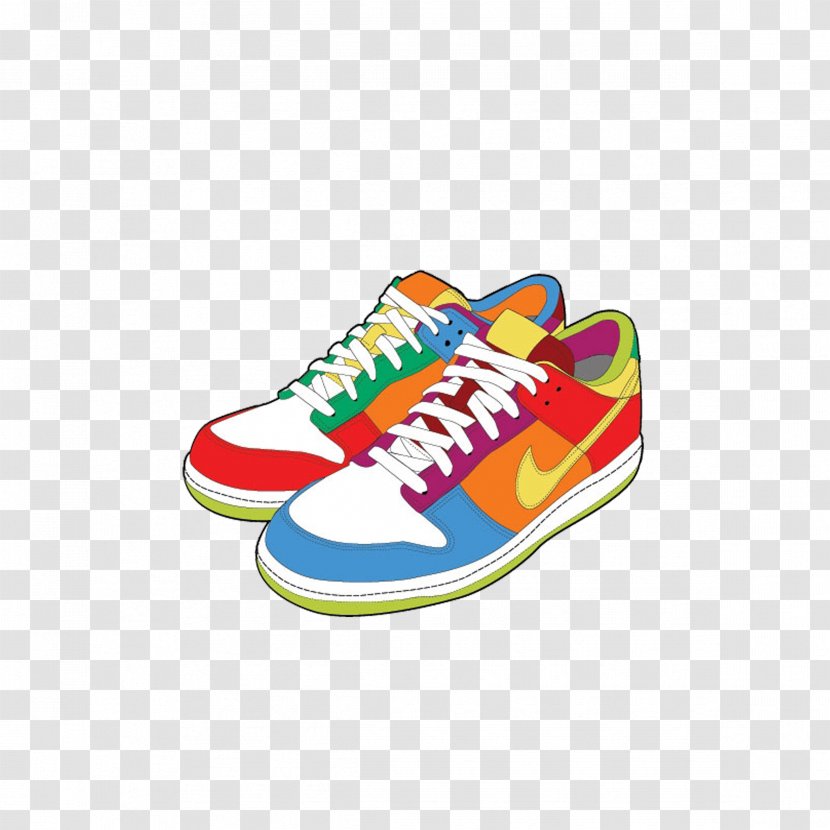 Shoe Sneakers Nike Euclidean Vector - Color Trend NIKE Transparent PNG