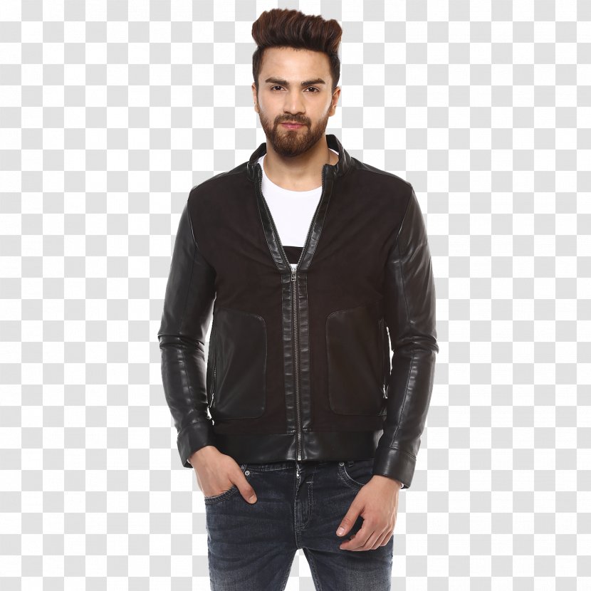 T-shirt Jacket Hoodie Sleeve Cardigan - Leather Transparent PNG