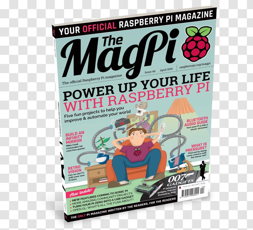 Adventures In Raspberry Pi The MagPi Google Assistant - Do It Yourself - Angelica Theme Magazine Cover Transparent PNG