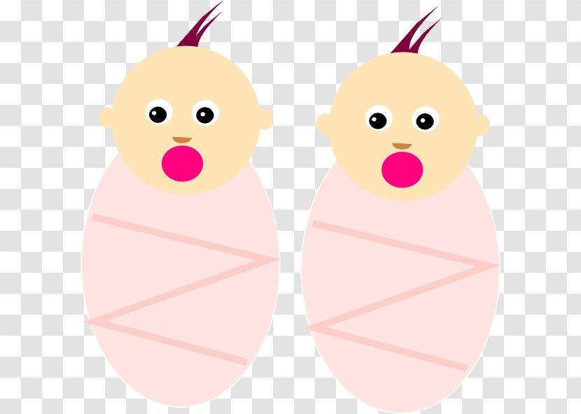 Infant Twin Clip Art - Flower - Twins Transparent PNG