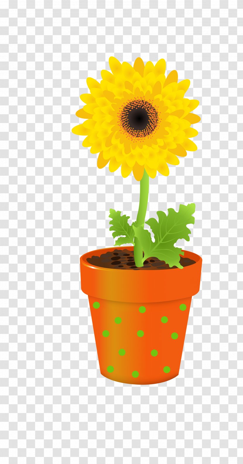 Flower Vase Stock Photography Clip Art - Sunflower Transparent PNG
