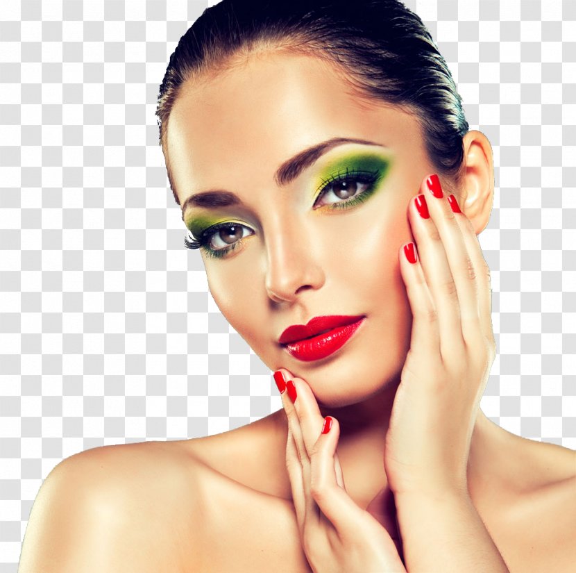 Cosmetics Model Beauty Nail Polish - Eye Liner - Makeup Transparent PNG