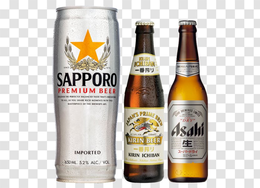 Wheat Beer Lager Sapporo Brewery Transparent PNG