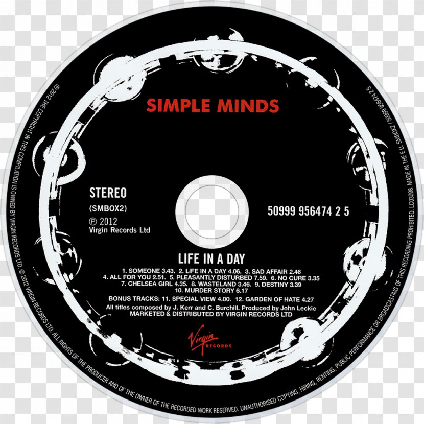 Simple Minds Life In A Day Compact Disc Sanctify Yourself Book Of Brilliant Things - Dvd - Street Fighting Years Transparent PNG