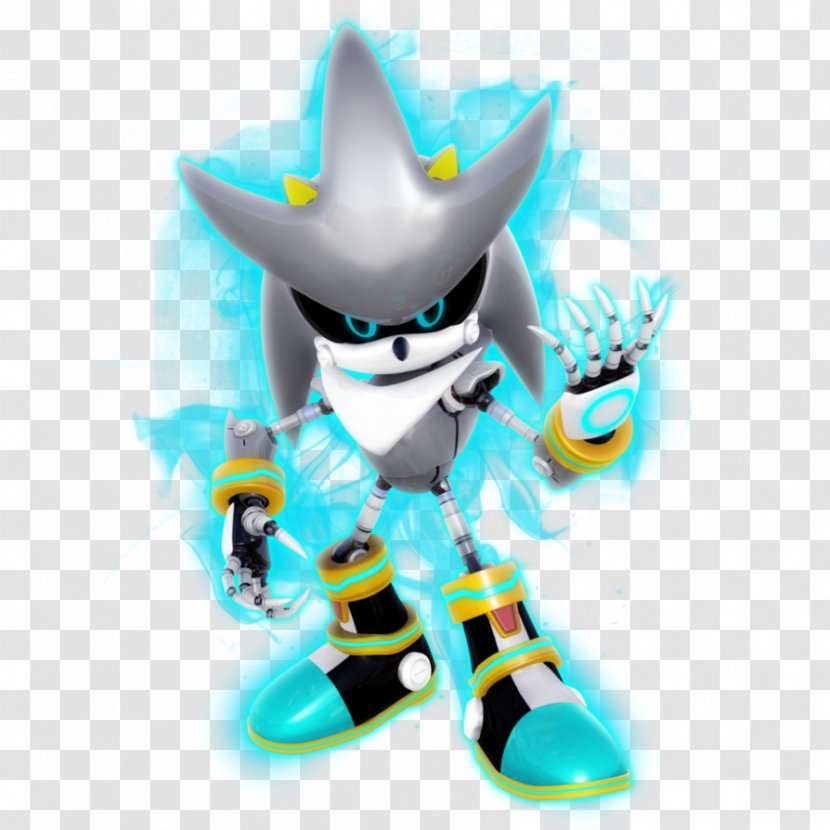 Metal Sonic The Hedgehog & Sega All-Stars Racing Shadow R - Steel Transparent PNG