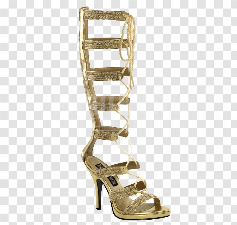 High-heeled Shoe Sandal Boot Calisto - Flower - Gladiator Sandals Transparent PNG