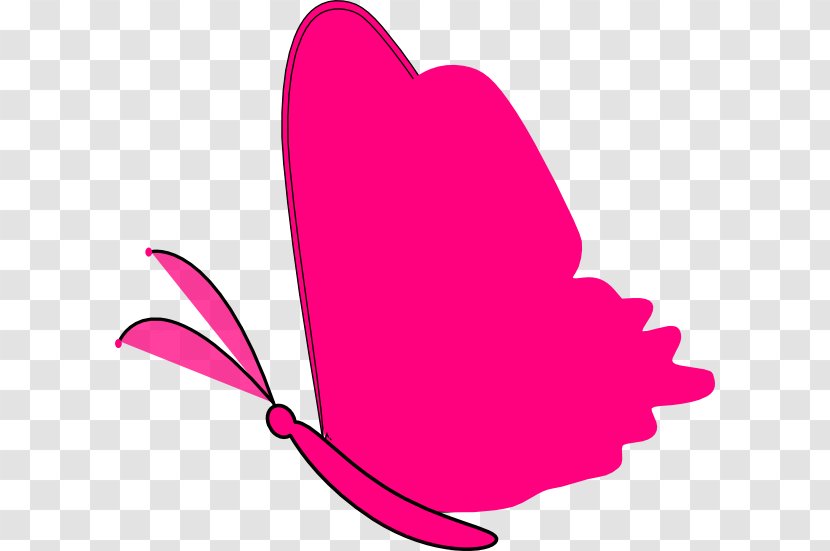 Butterfly Green Clip Art - Heart - Pink Clipart Transparent PNG