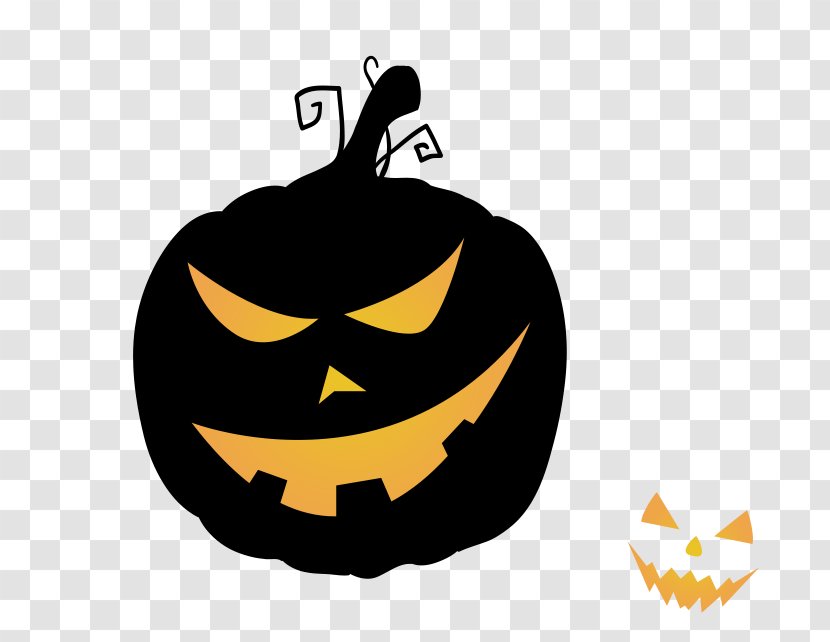 Jack-o'-lantern Calabaza Pumpkin Halloween - Illustration - Evil Transparent PNG