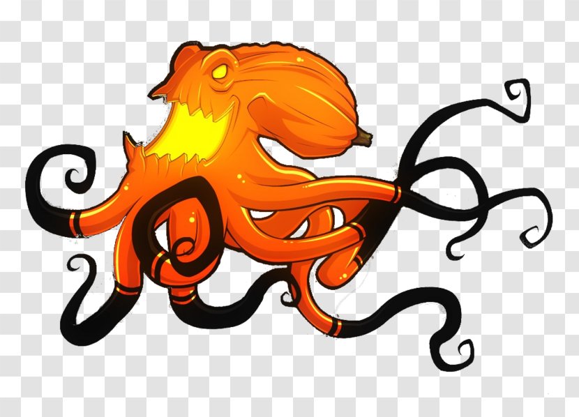 Octopus Cartoon Line Clip Art Transparent PNG