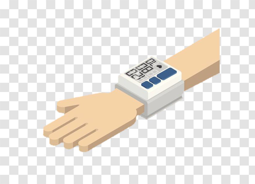 Sphygmomanometer Blood Pressure Illustration - A On The Arm Transparent PNG