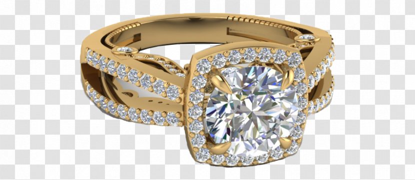Diamond Engagement Ring Wedding Gold - Enhancers - Sai Gon Transparent PNG