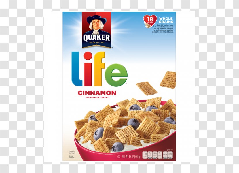 Breakfast Cereal Quaker Life Cinnamon Oats Company - Recipe Transparent PNG