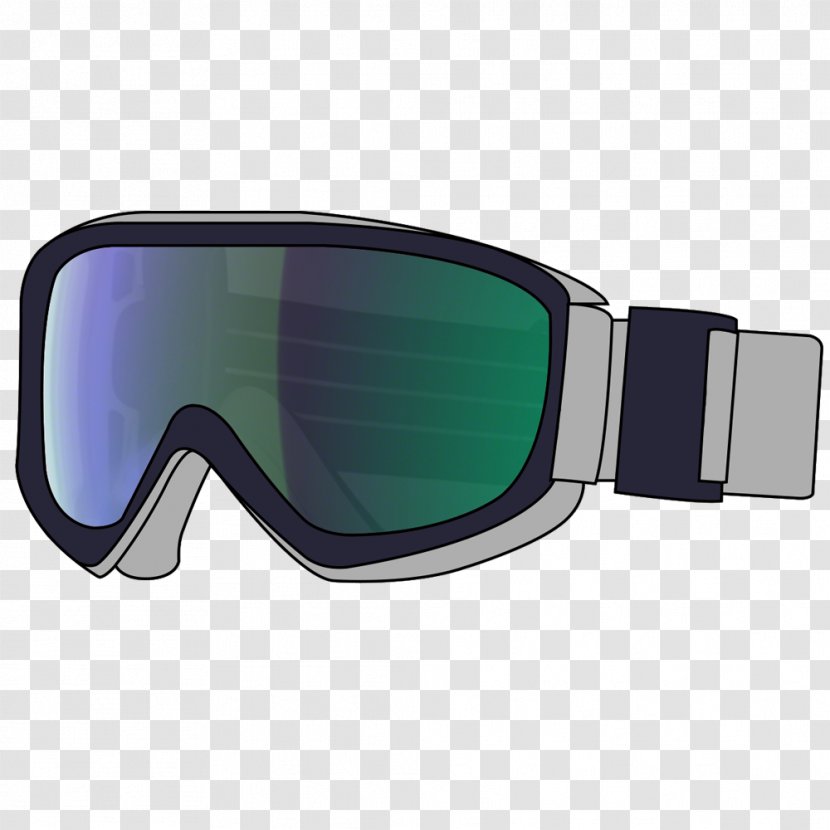Eyewear Goggles Blue Glasses Aqua - GOGGLES Transparent PNG