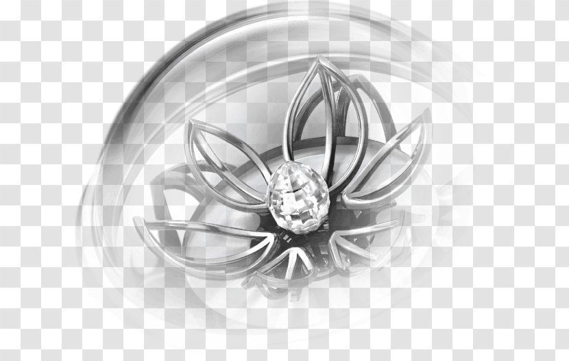 Alloy Wheel Spoke Rim Silver - Black And White Transparent PNG