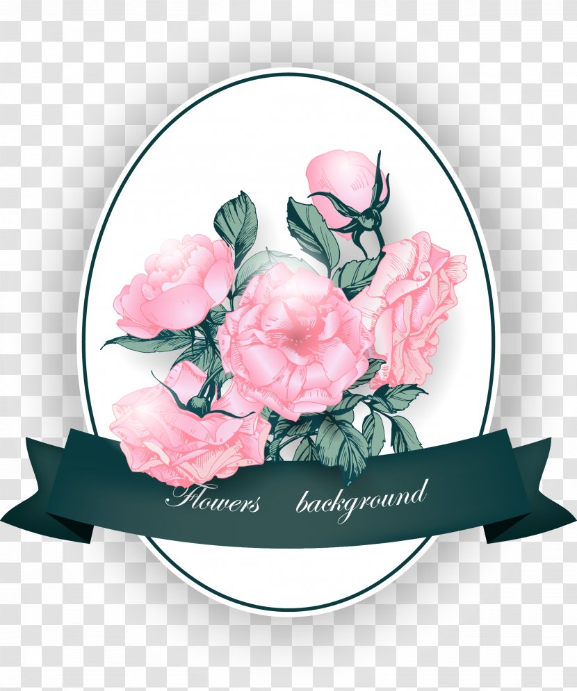 Flower Illustration - Rose - Pink Bouquet Cards Vector Transparent PNG