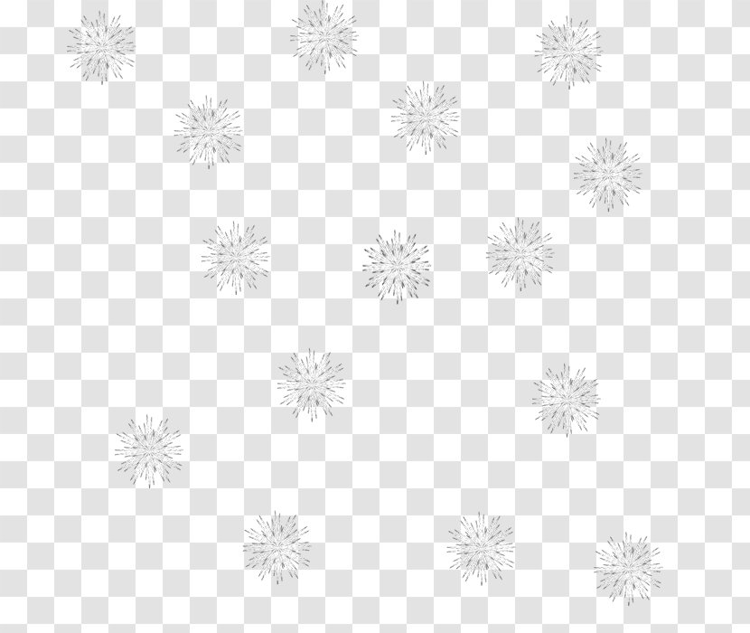 Snowflake White Line Pattern - Area Transparent PNG