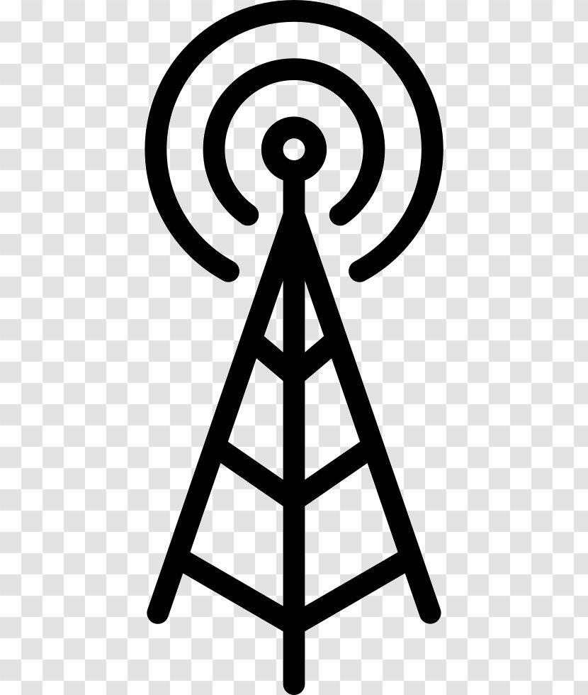 Aerials Mobile Phones Radio Ultra High Frequency Cell Site - Symbol Transparent PNG
