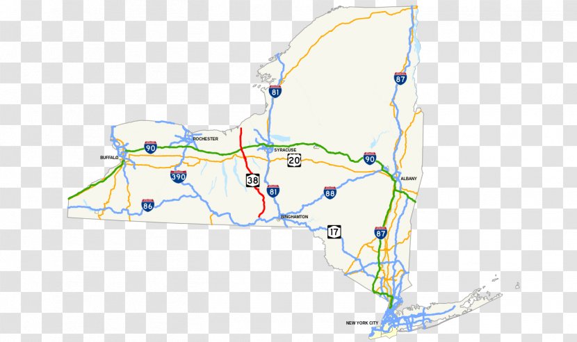 New York City State Route 38 107 US Interstate Highway System Transparent PNG