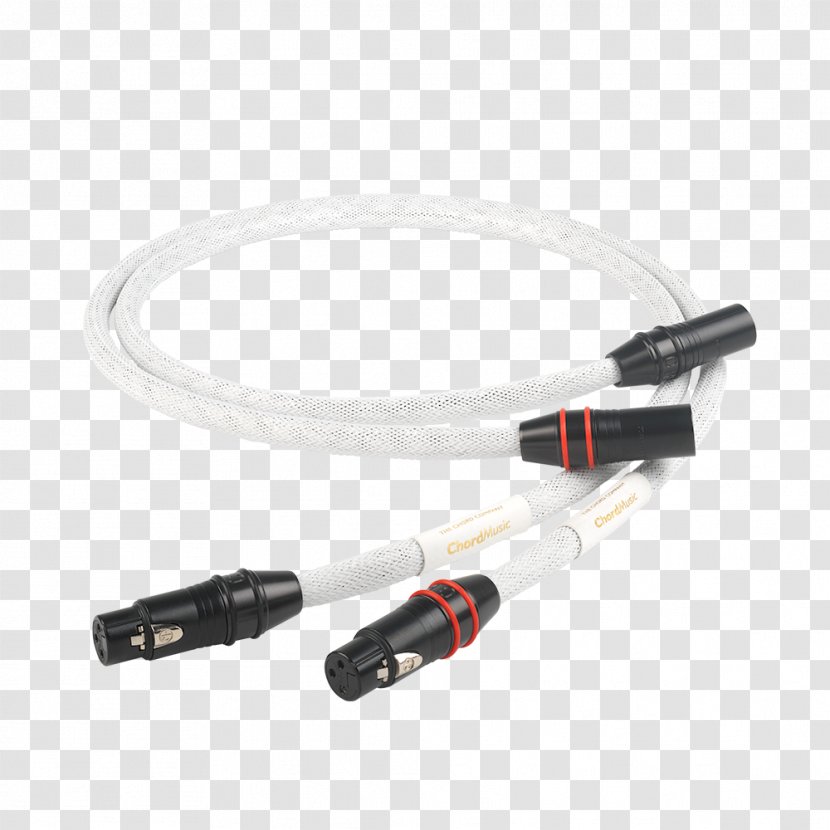 Coaxial Cable XLR Connector Electrical AES3 RCA - CHORD Transparent PNG