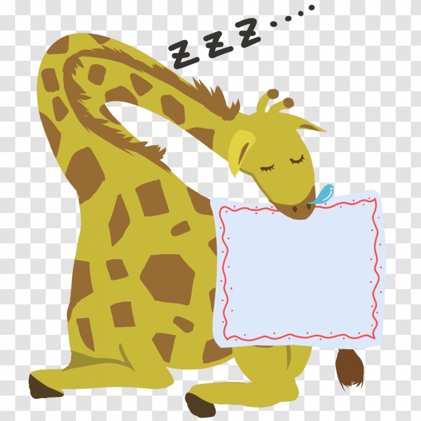 Giraffe Drawing Art - Illustrator Transparent PNG