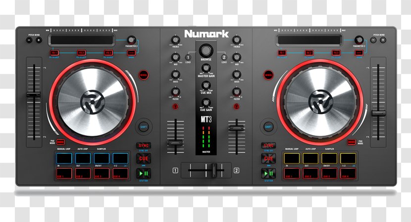 DJ Controller Disc Jockey VirtualDJ Numark Mixtrack 3 Industries - Frame - Sound Module Transparent PNG