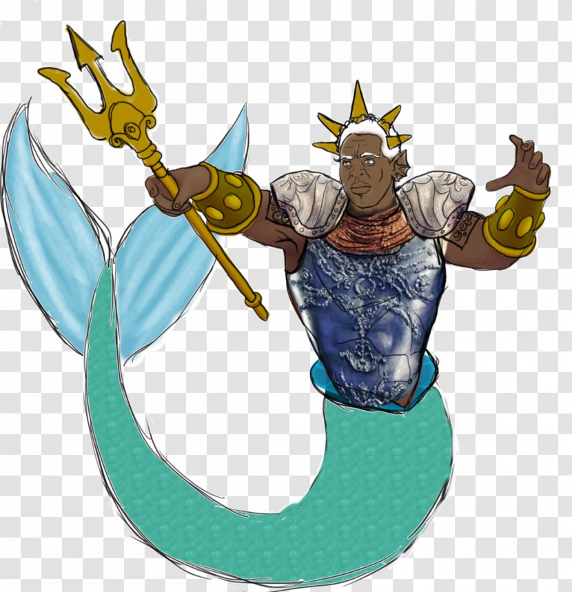 Ursula DeviantArt Character Fan Art - Poseidon Transparent PNG