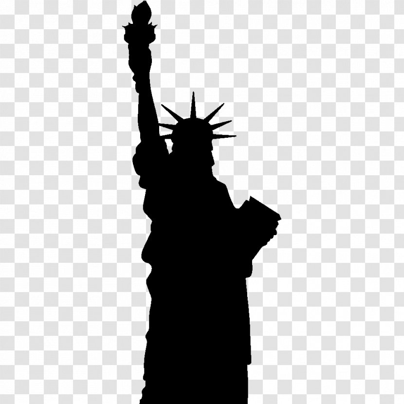 Statue Of Liberty Silhouette Freedom - Royaltyfree Transparent PNG
