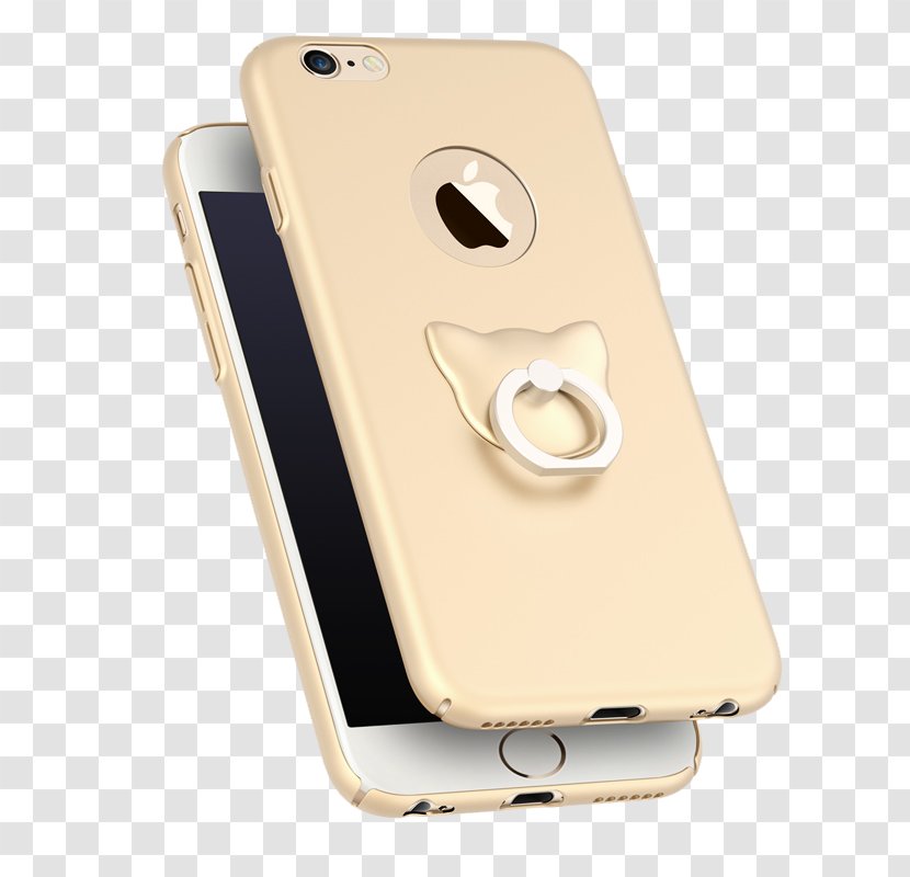 IPhone 6 Plus 7 6s Telephone Ring - Apple - Tuhao Gold Cat Finger Buckle Transparent PNG