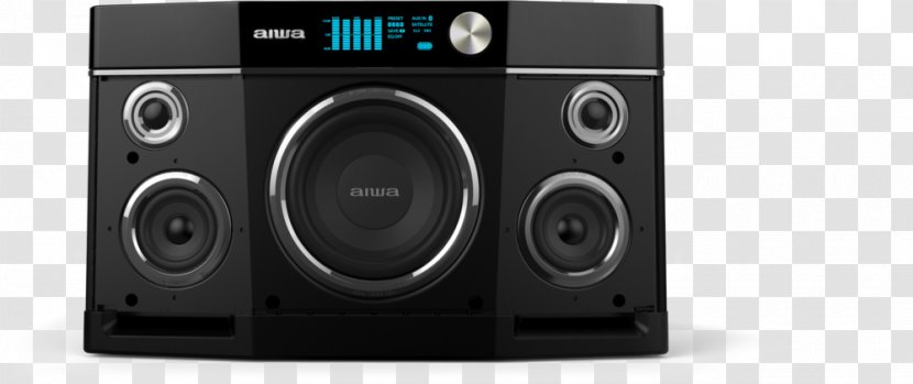 Subwoofer Sound Aiwa Wireless Speaker Loudspeaker - Electronics - Front Stereo Display Transparent PNG