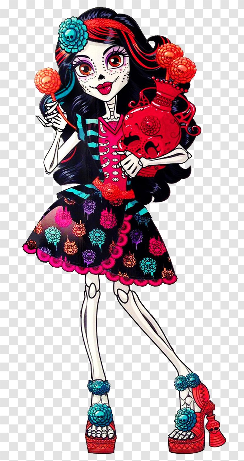 Monster High Skelita Calaveras Doll Art Toy - Character Transparent PNG