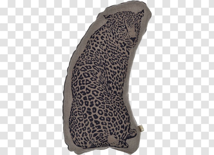 Snow Leopard Fake Fur Pillow - Neck Transparent PNG