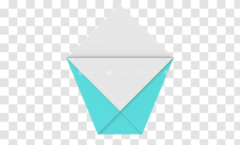 Line Triangle Turquoise - Azure - Paper Cups Transparent PNG