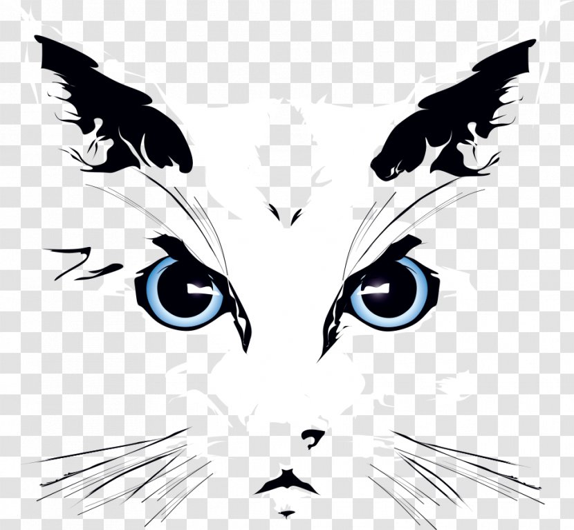 Cat Drawing Illustration - Vector Kitten Transparent PNG