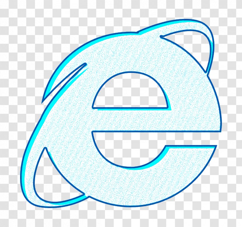 Browser Icon Explorer Ie - Azure - Number Logo Transparent PNG