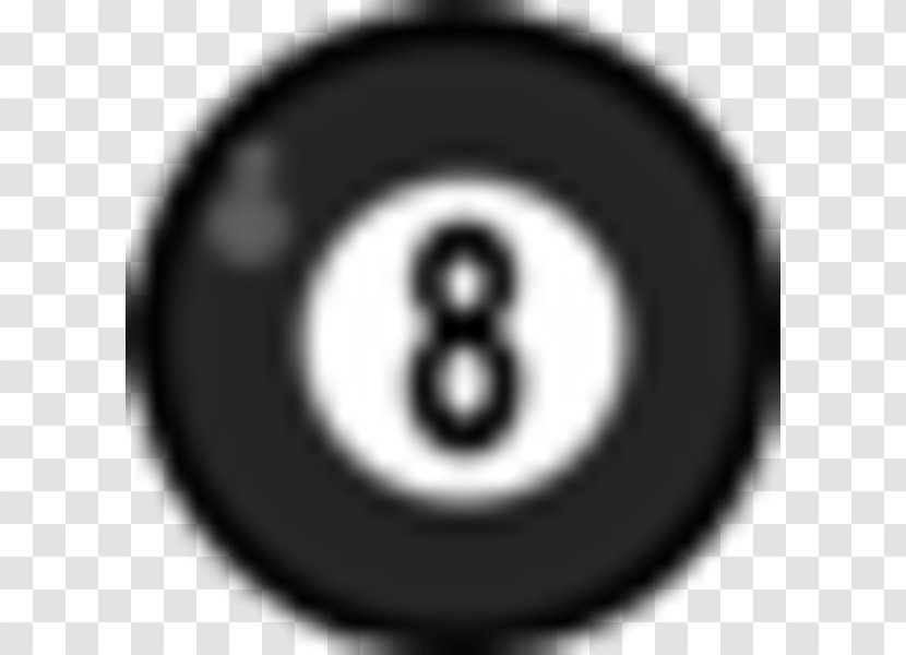 Eight-ball Symbol Pool Circle Font - Eight Ball - Snooker Transparent PNG