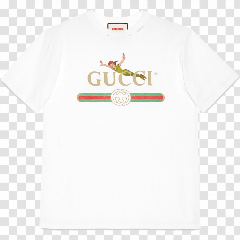 T-shirt Clothing Collar Sleeve - Brand - Gucci Logo Transparent PNG