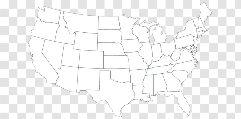 United States Blank Map U.S. State Globe - Rush To Run Transparent PNG