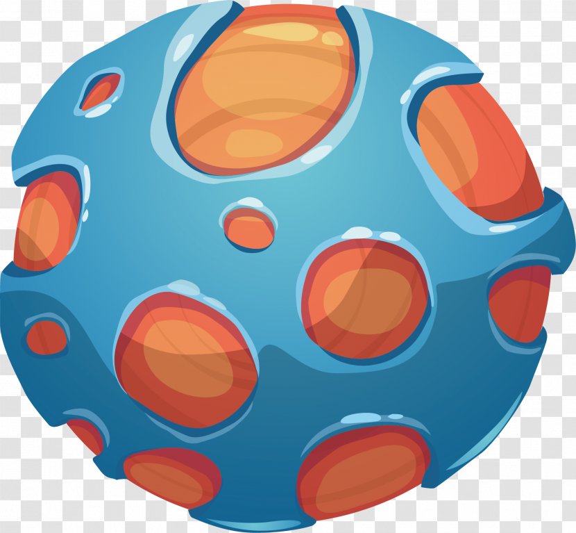 FormisCianos Universe - Orange - Blue Planet Transparent PNG