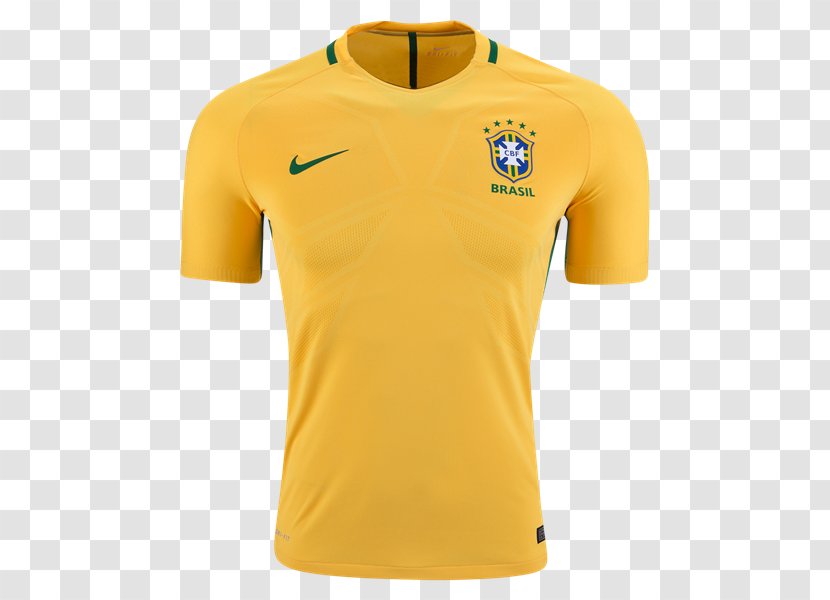 Brazil National Football Team T-shirt 2018 FIFA World Cup Paris Saint-Germain F.C. - Jersey Transparent PNG