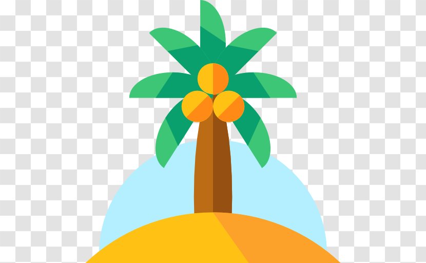 ICO Icon - Orange - A Coconut Tree Transparent PNG