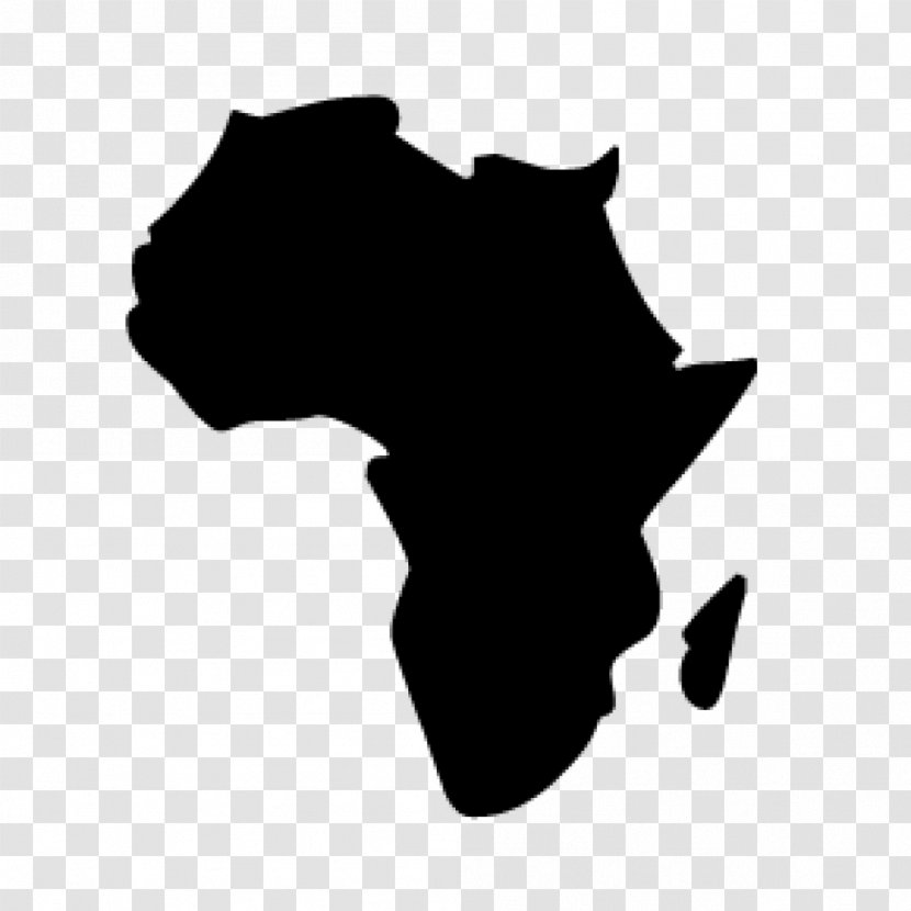 Africa Map Royalty-free Clip Art - Black Transparent PNG