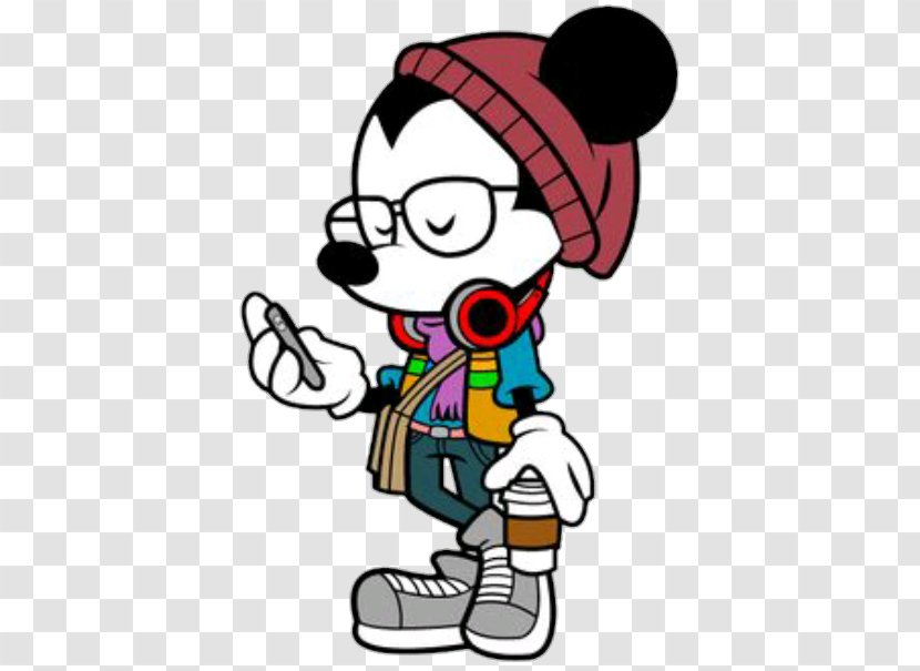 Mickey Mouse Minnie Hipster Clip Art Image - Frame - Dope Swag Transparent PNG