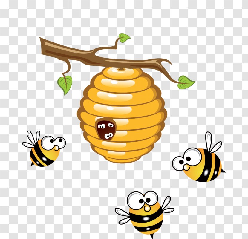 Honey Bee Beehive Clip Art Transparent PNG